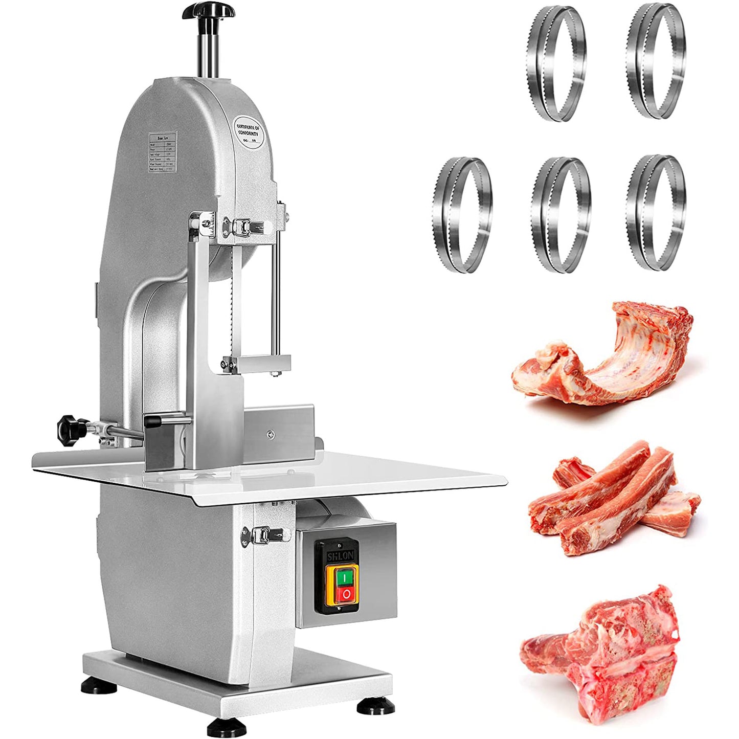 Bone Cutting Machine Frozen Meat Cutter 1500W Commercial Bone Saw Machine Brand