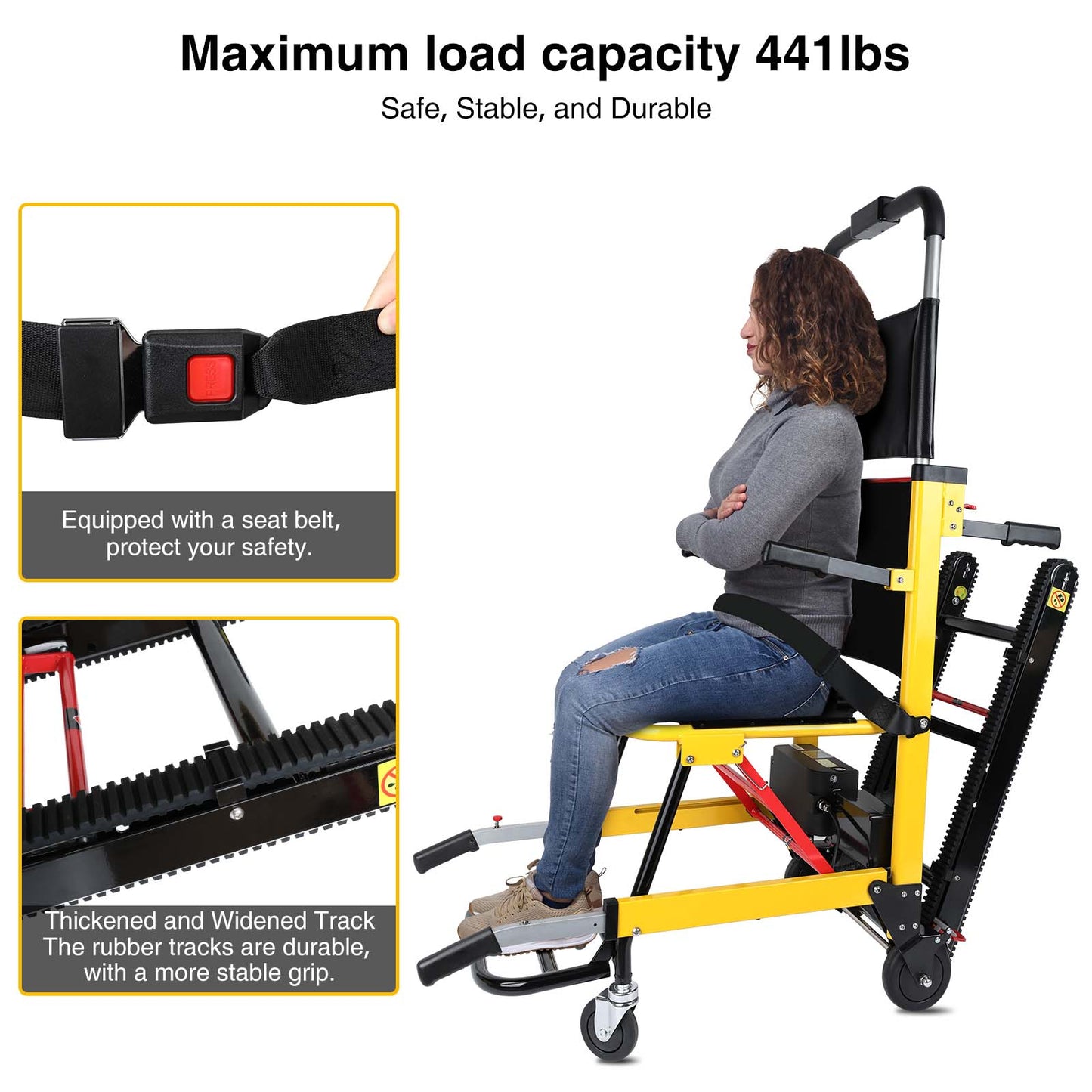 Portable Stair Lifting Motorized Climbing Wheelchair Stair Elevator FDA Approved